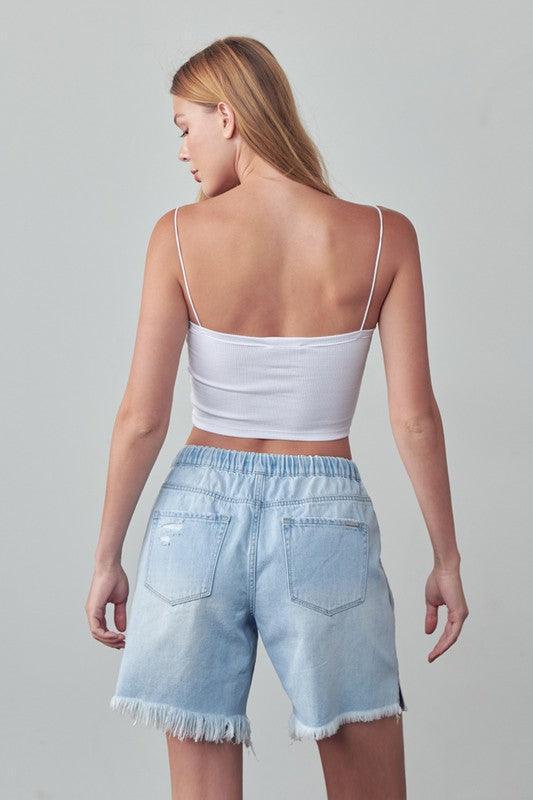 Insane Gene Mid Rise Slouch Shorts - Jessiz Boutique