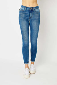 Judy Blue Cuffed Hem Skinny Jeans - Jessiz Boutique