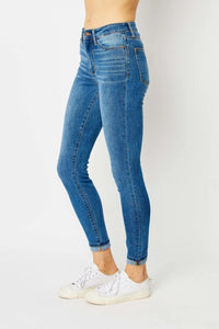 Judy Blue Cuffed Hem Skinny Jeans - Jessiz Boutique