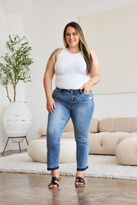 Judy Blue Release Hem Cropped Bootcut Jeans - Jessiz Boutique