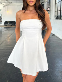 Waist Tube Top Short Evening Dress