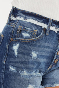 Kancan Distressed Button Fly Denim Shorts - Jessiz Boutique