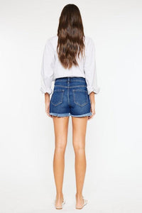 Kancan High Rise No Stitch Frayed Hem Shorts - Jessiz Boutique