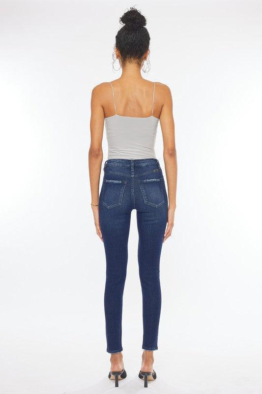 Kancan High Rise Piecing Detail Super Skinny Jeans - Jessiz Boutique