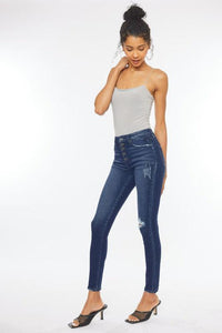 Kancan High Rise Piecing Detail Super Skinny Jeans - Jessiz Boutique