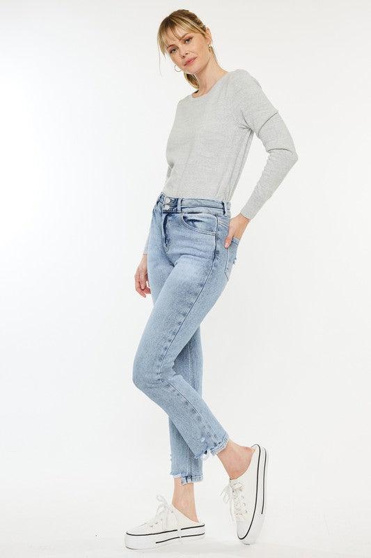 Kancan High Rise Slim Straight Jeans - Jessiz Boutique