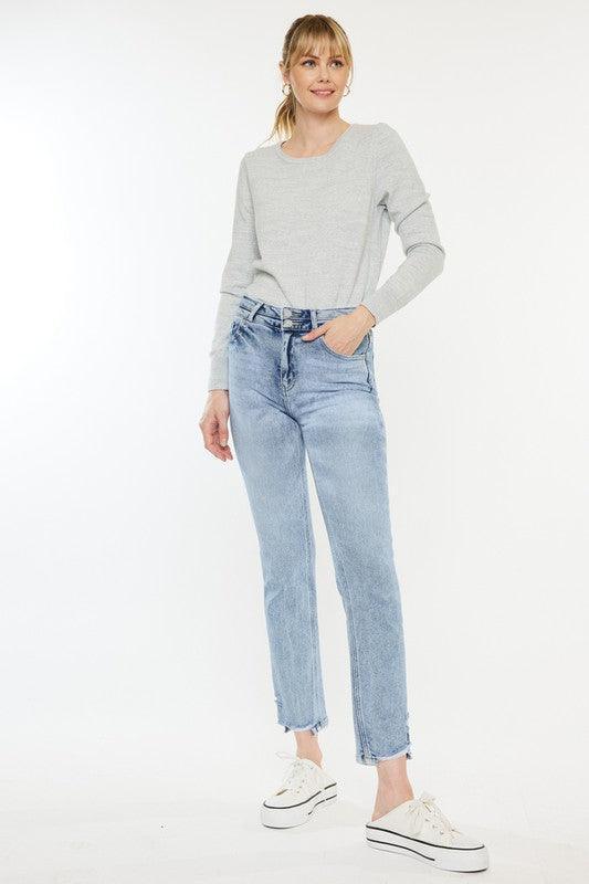 Kancan High Rise Slim Straight Jeans - Jessiz Boutique