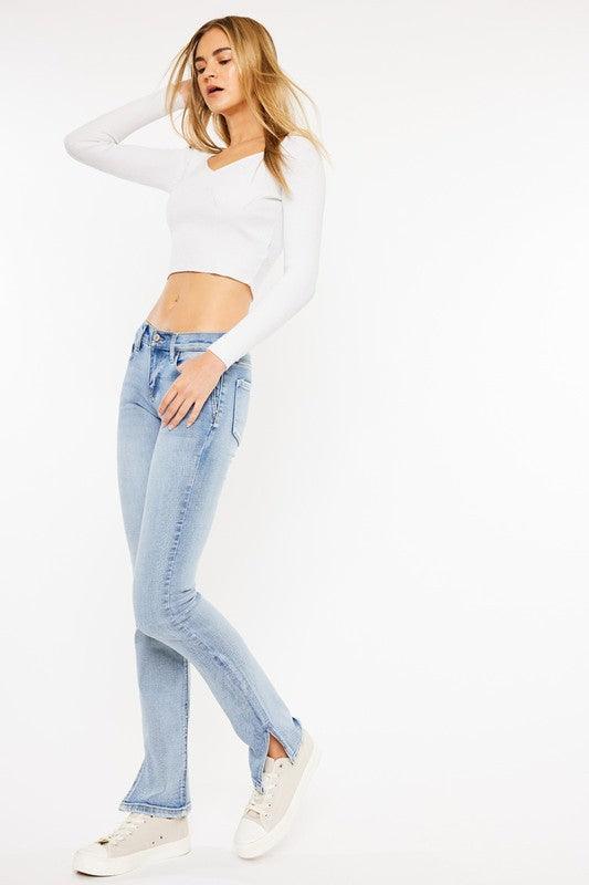 Kancan Mid Rise Y2K Bootcut Jeans - Jessiz Boutique