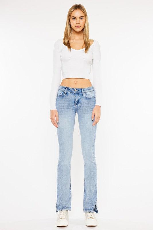 Kancan Mid Rise Y2K Bootcut Jeans - Jessiz Boutique