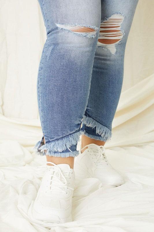 Kancan Plus Mid-Rise Ankle Skinny Jeans - Jessiz Boutique