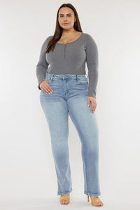 Kancan Plus Mid-Rise Y2K Medium Wash Bootcut Jeans - Jessiz Boutique