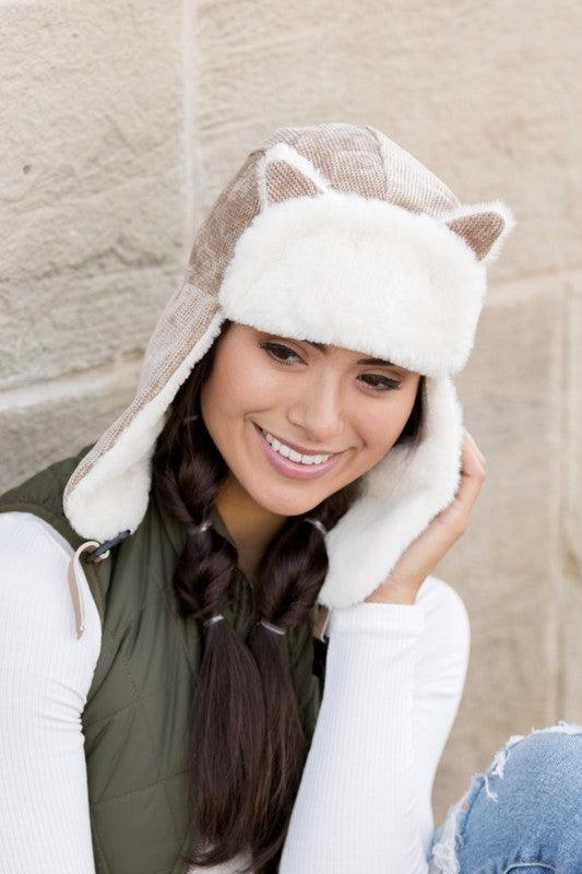 Kitten Ear Trapper Hat - Jessiz Boutique