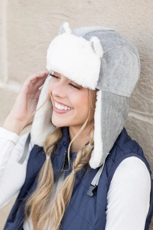 Kitten Ear Trapper Hat - Jessiz Boutique