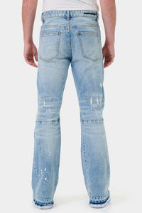 Knee Destroyed Slim Flare Denim - Jessiz Boutique