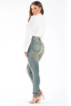 Kylie Skinny Jean in Sand - Jessiz Boutique