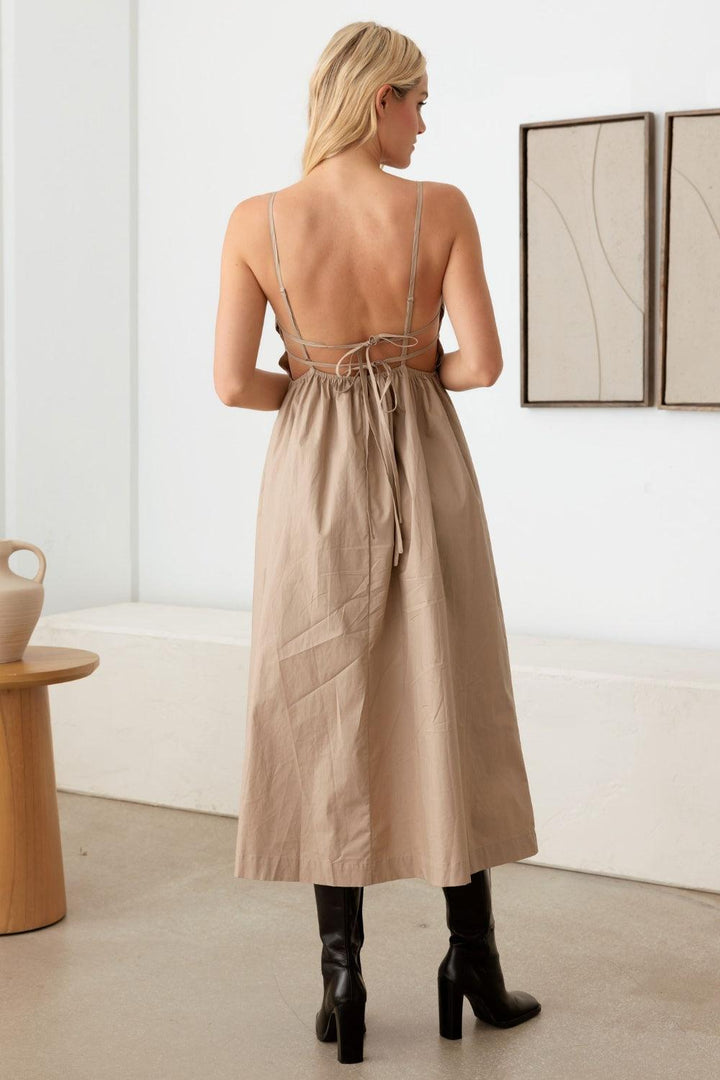 LE LIS Tie Back Backless Cami Dress - Jessiz Boutique