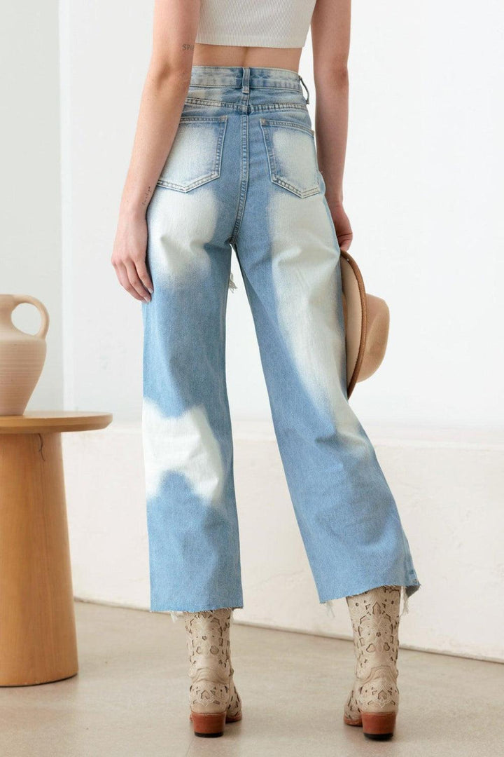 Litz La Frayed Cut Distressed Jeans - Jessiz Boutique