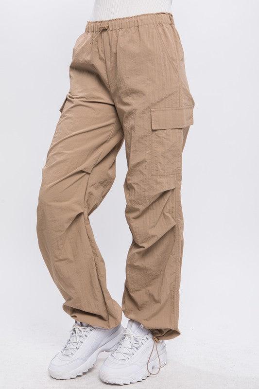 Loose Fit Parachute Cargo Pants - Jessiz Boutique