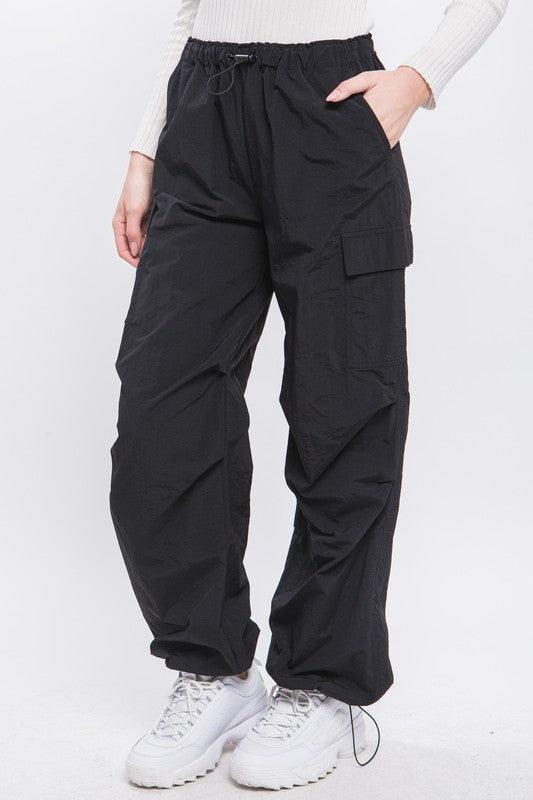 Loose Fit Parachute Cargo Pants - Jessiz Boutique