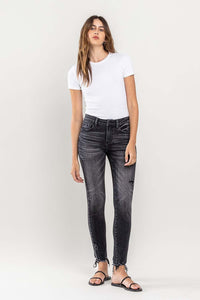 Lovervet Raw Hem Cropped Skinny Jeans - Jessiz Boutique