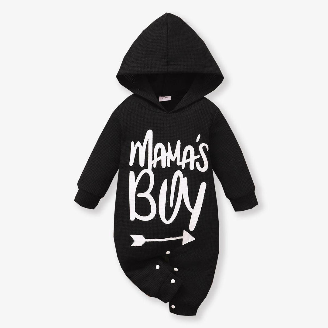 MAMA'S BOY Waffled Jumpsuit with Hood - Jessiz Boutique