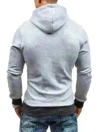 Men's Diagonal Zipper Long-Sleeved Hoodie - Jessiz Boutique