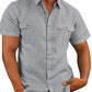Men's Double Pocket Short Sleeve Shirt - Jessiz Boutique