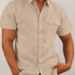 Men's Double Pocket Short Sleeve Shirt - Jessiz Boutique