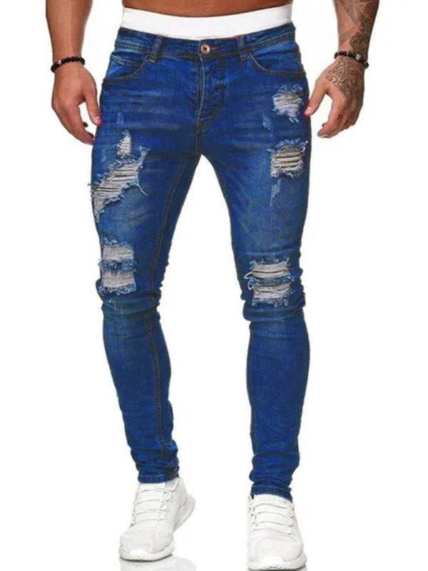 Men's Ripped Slim Skinny Jeans - Jessiz Boutique