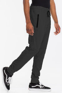 Men's Solid Heathered Jogger - Jessiz Boutique