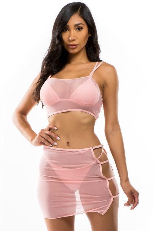 Mesh Cover Two Piece - Jessiz Boutique