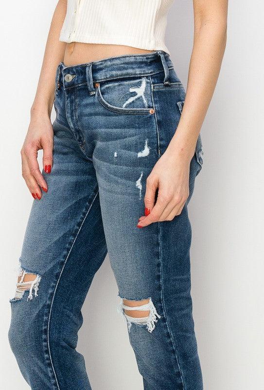 Mid Rise Boyfriend Jeans - Jessiz Boutique