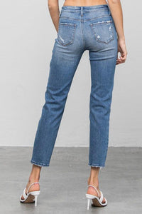 Mid Rise Slim Girlfriend Jeans - Jessiz Boutique