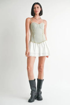 Mini Sleeveless Denim Dress - Jessiz Boutique