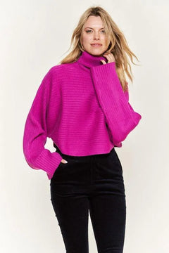 Mock neck wide sleeves top PLUS - Jessiz Boutique
