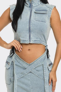 Modern Edge Denim Co-ord Set - Jessiz Boutique