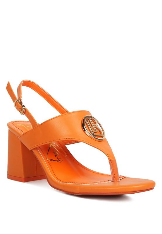 Monde Block Heel Thong Sandals - Jessiz Boutique