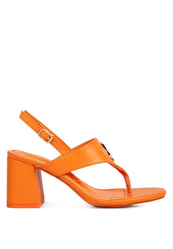 Monde Block Heel Thong Sandals - Jessiz Boutique