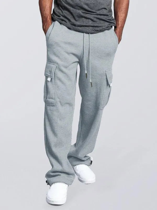 Multi-Pocket Loose Fit Sweatpants - Jessiz Boutique