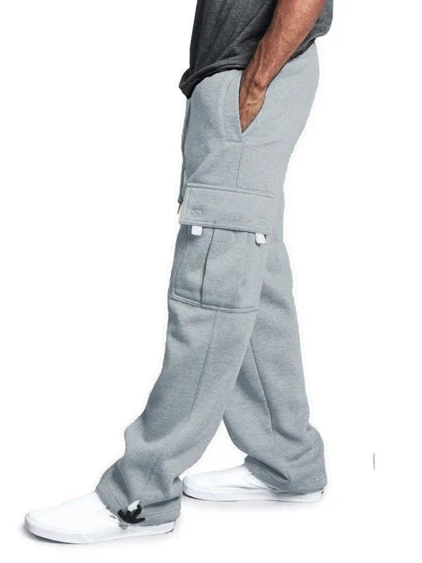 Multi-Pocket Loose Fit Sweatpants - Jessiz Boutique