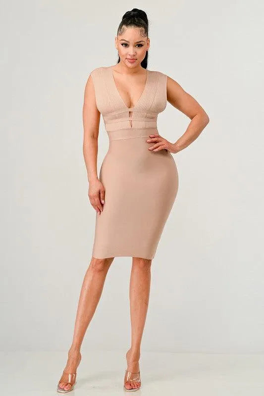 Naturally Chic Bandage Dress - Jessiz Boutique