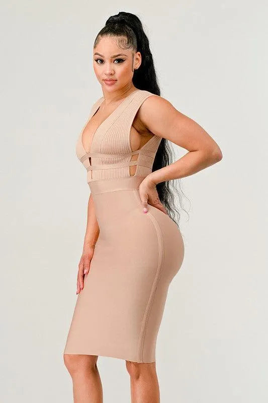 Naturally Chic Bandage Dress - Jessiz Boutique