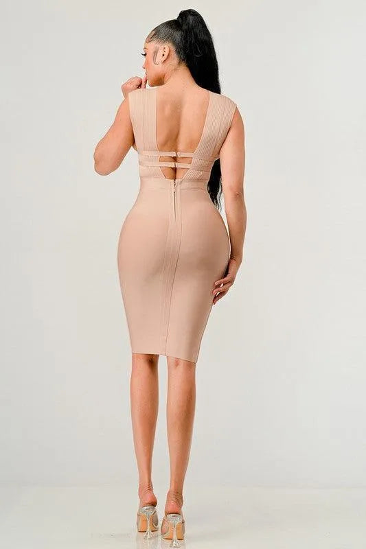 Naturally Chic Bandage Dress - Jessiz Boutique