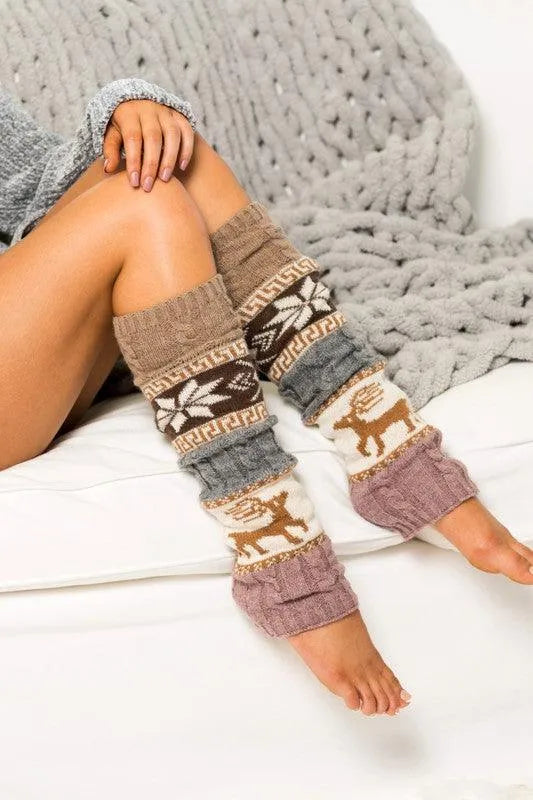 Nordic Snowflake Leg Warmers - Jessiz Boutique