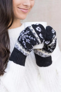 Nordic Snowflake Mittens - Jessiz Boutique