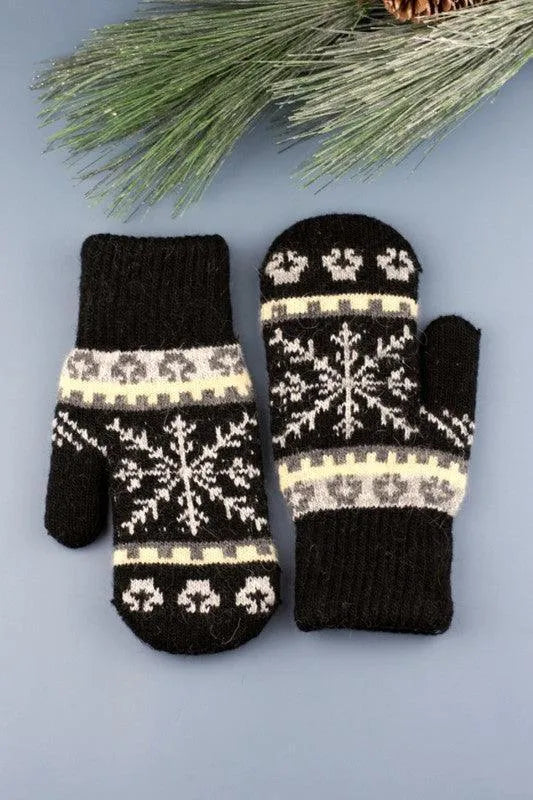 Nordic Snowflake Mittens - Jessiz Boutique