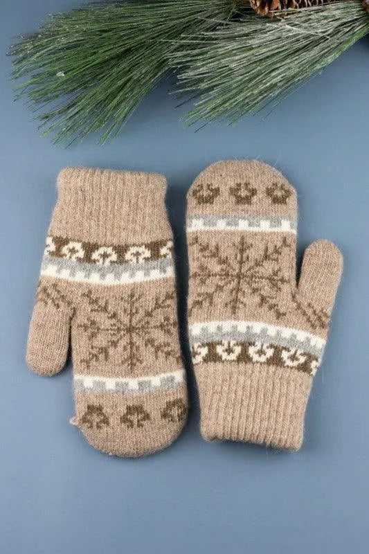 Nordic Snowflake Mittens - Jessiz Boutique