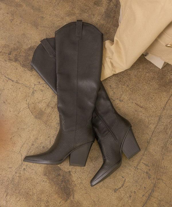 OASIS SOCIETY Barcelona - Knee High Western Boots - Jessiz Boutique