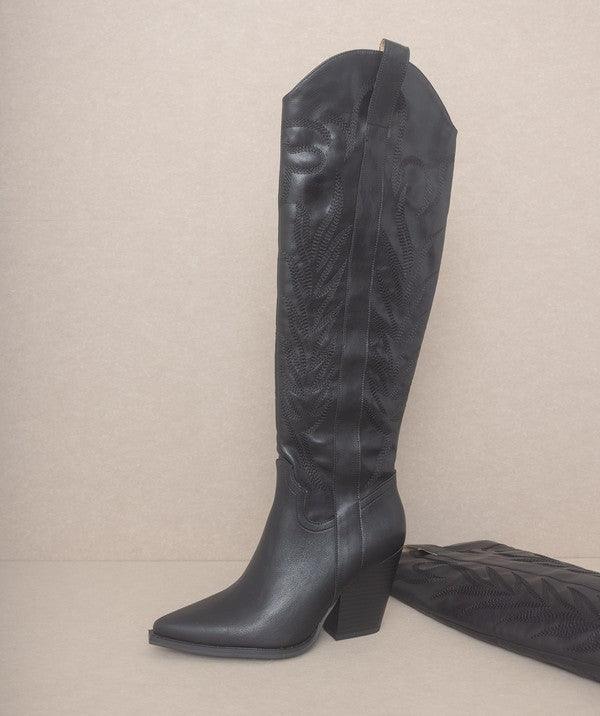 OASIS SOCIETY Bronco - Knee-High Embroidered Boots - Jessiz Boutique