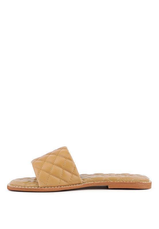 Odalta Handcrafted Quilted Summer Flats - Jessiz Boutique